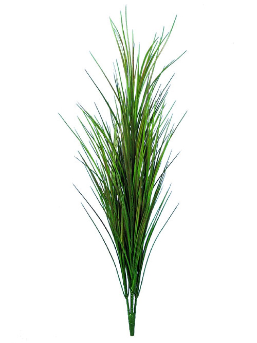 Lifelike Silk Plants Aldik Home Grass Bush 32 In. Green / Red ⋆